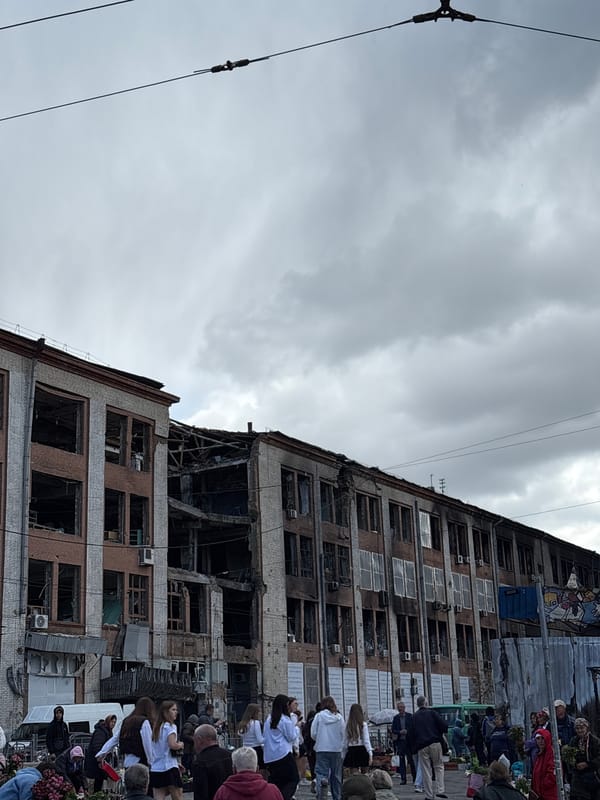 War damage documented across multiple Kyiv buildings and shopping mall