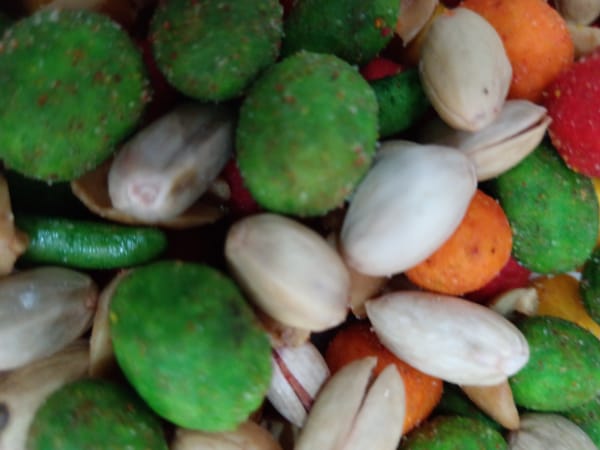 Close-up food spread shot in Sorochinsk, one outdoor scene
