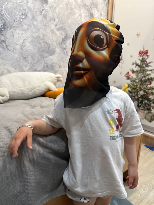 Masked individuals captured in casual indoor moments in Rusanovo
