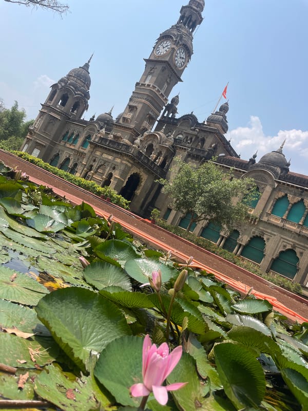 Historic palace complex documented in morning tour of Kolhapur