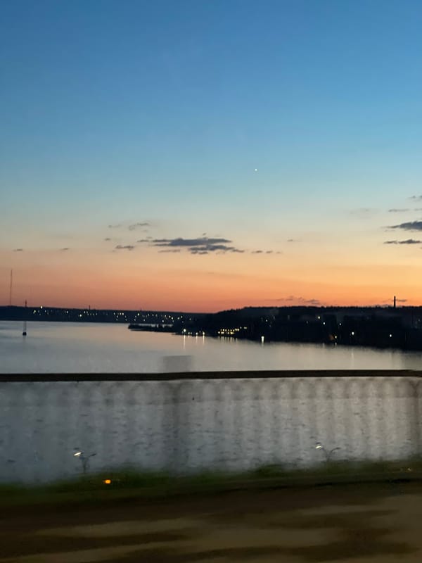 Track meet, city skyline, and a night out at Surf Coffee