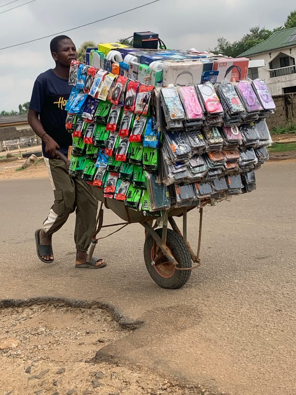 Morning street life documented in Maigizo, Nigeria