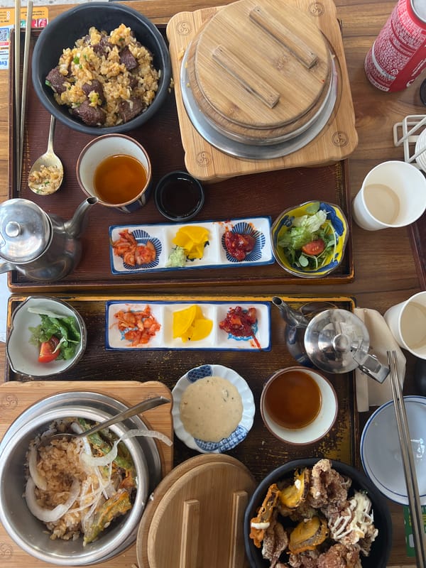 Korean meal documented in Seoul morning dining scene