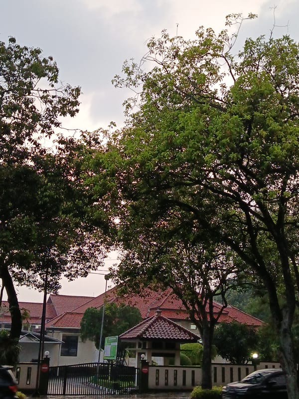 Street scene documented in Bandung City, Indonesia