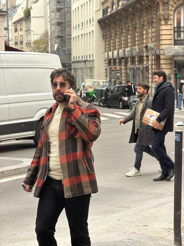 Parisians captured in everyday street moments during morning hours