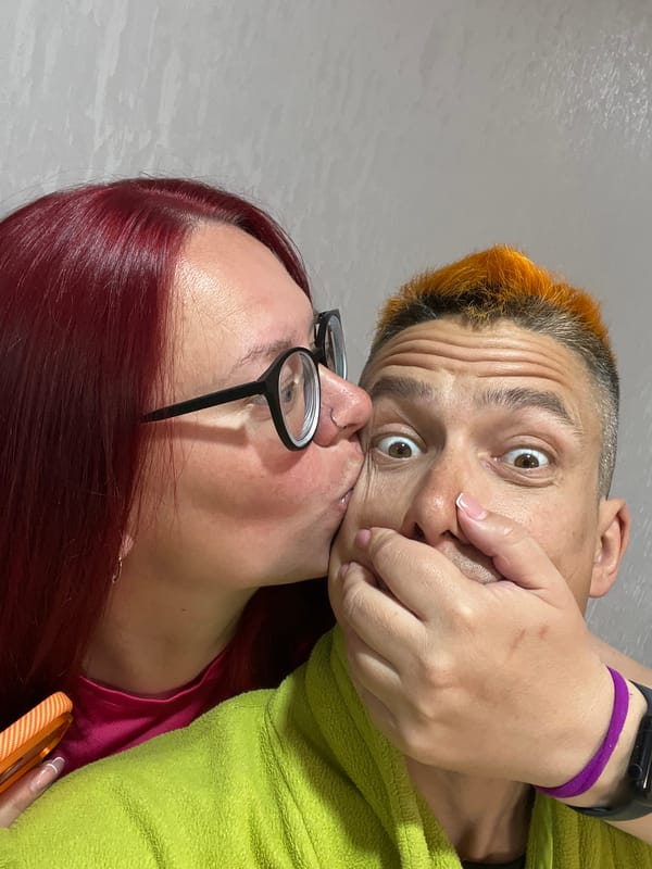 Intimate moment captured between two people in Chaikovsky