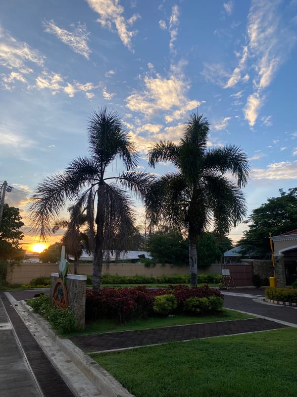 Evening documentation of Davao City streets and nature