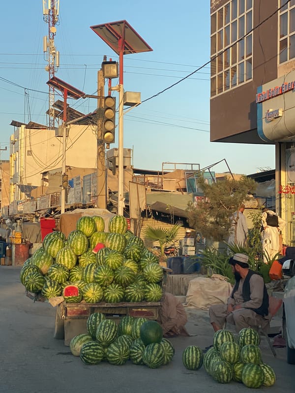 Afternoon street life documented in Kandahar, Afghanistan