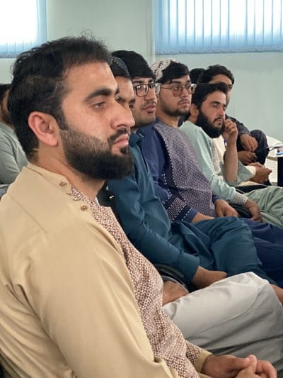 Marketing presentation meeting held in Shurandam, Afghanistan conference room