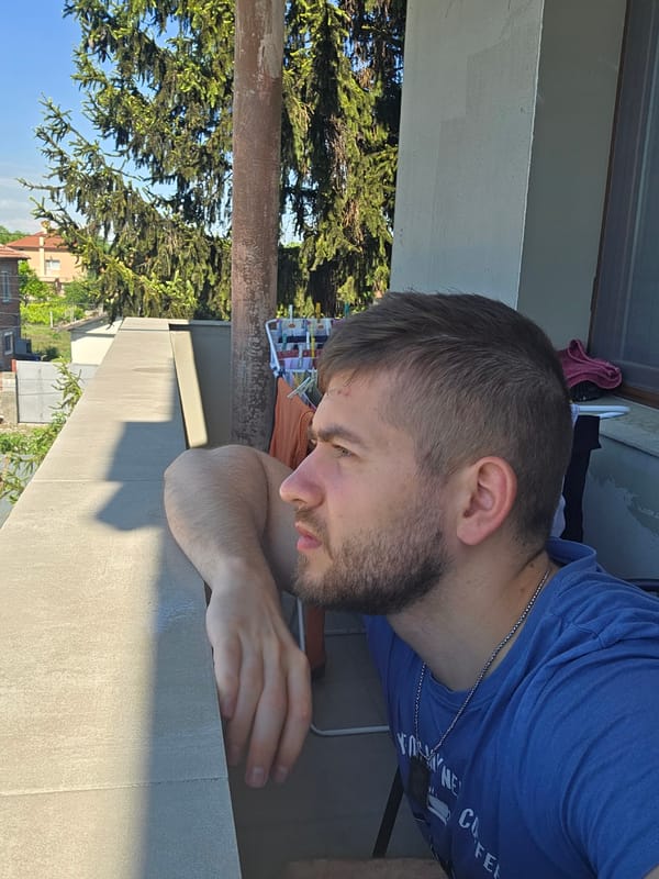 Man documents quiet morning routine in Bulgarian village