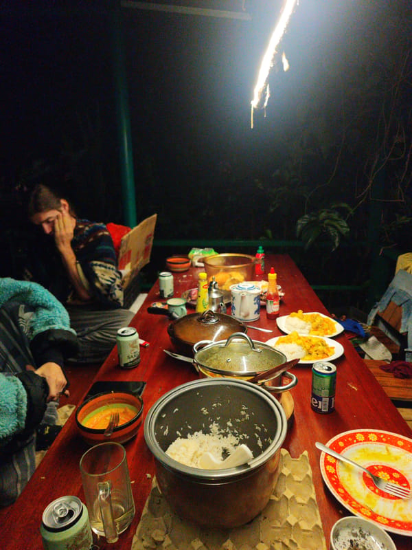 Nighttime outdoor scene documented in Đà Lạt, Vietnam
