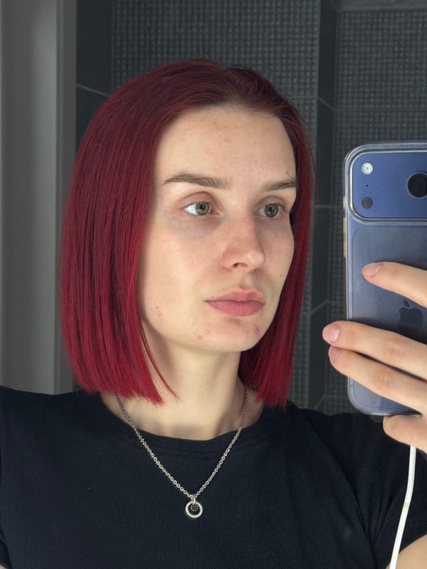 Woman takes early morning selfies in Chaikovsky, Russia