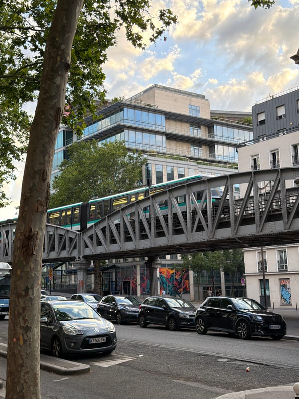 Evening street-level tour through Paris's urban fabric