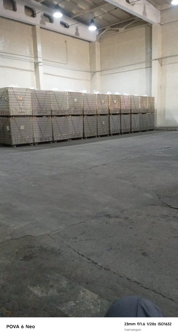 Inside and outside a busy Namangan beverage warehouse