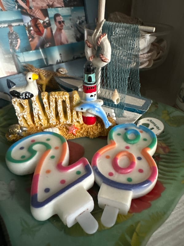 Birthday celebration with tech app promotion in Bulgarian village