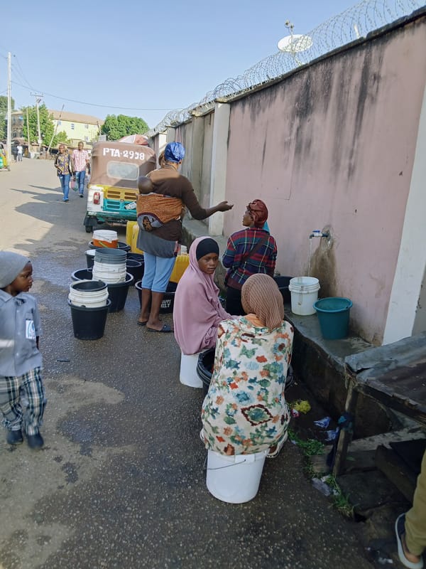 Morning community activities documented in unidentified urban area