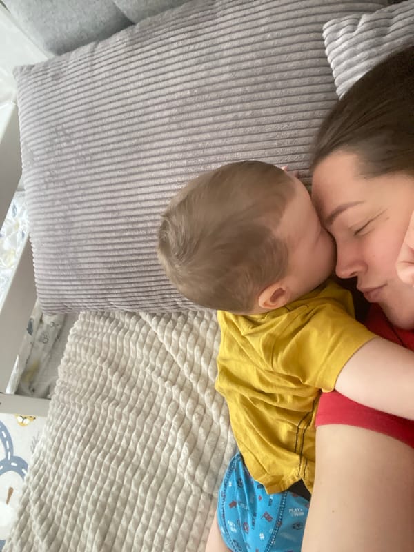 Mother and child share quiet morning moments in Sochi
