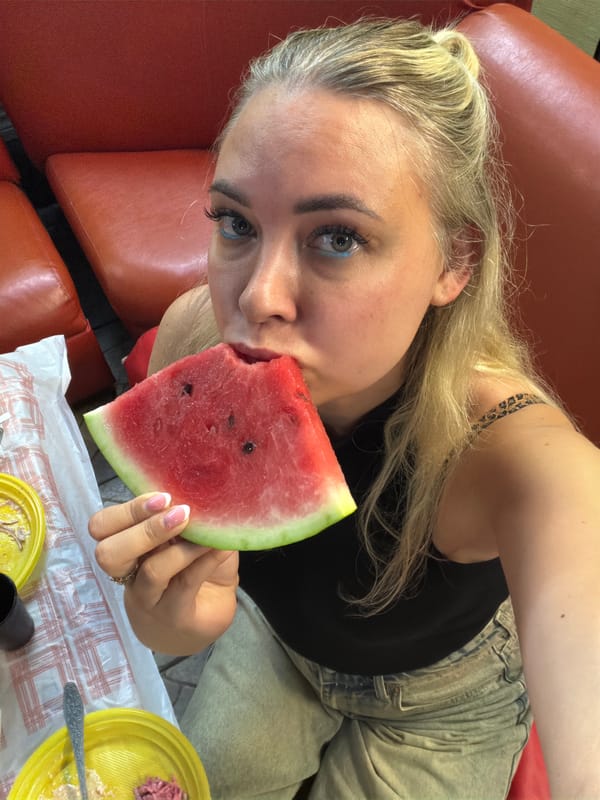 Rainy morning in Chaikovsky: snacks, selfies, wet streets
