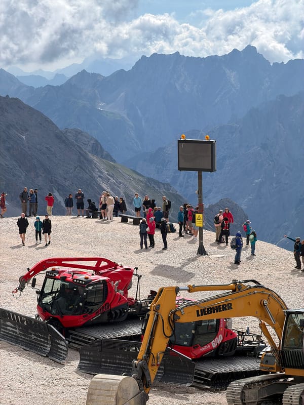 Morning at the Zugspitze summit, Bavaria