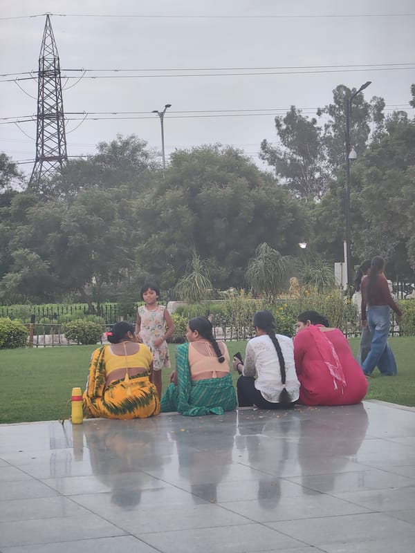 Exploring the Vishva Shanti Stupa and grounds in Delhi