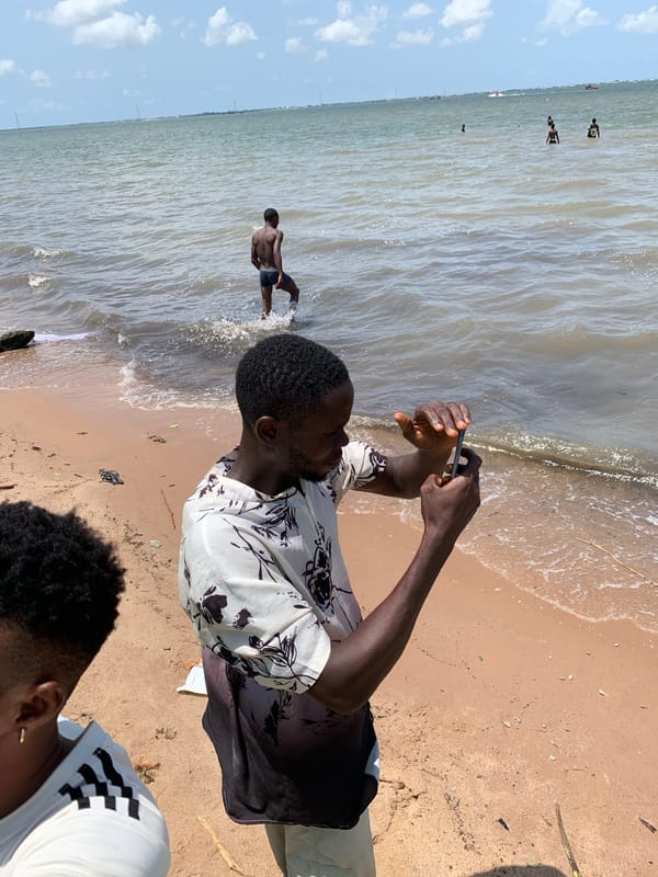 Beachgoers enjoy morning activities along Lagos-Lekki coastline