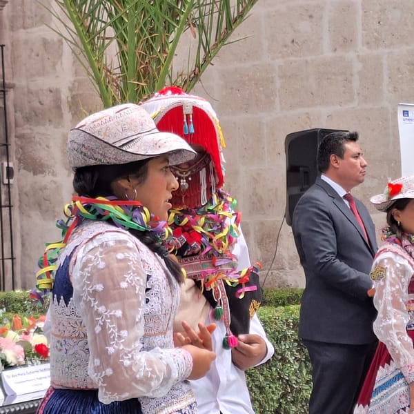 GeoParque event features speeches, traditional dance in Arequipa, Peru
