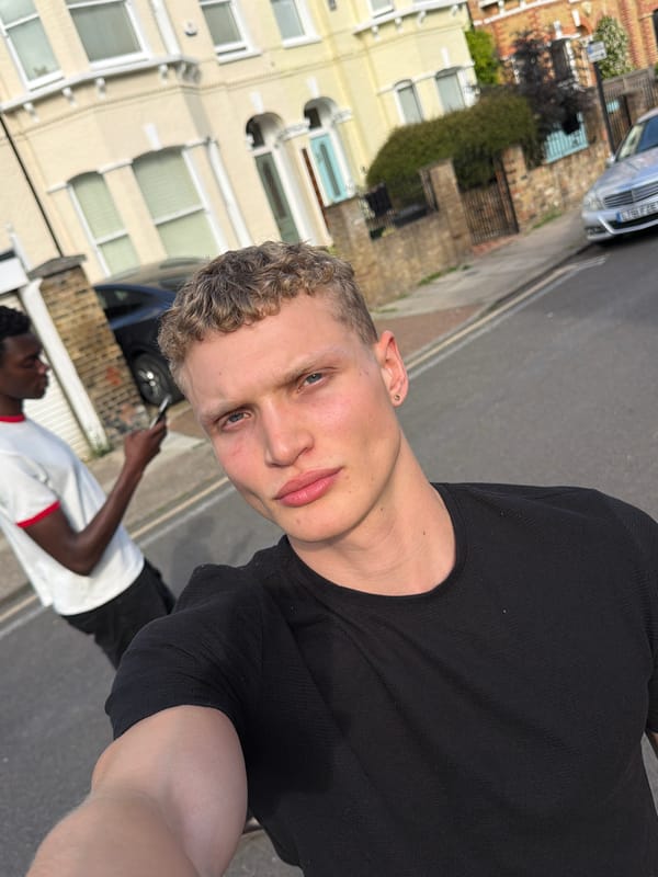 Casual street selfie and POV moment in London