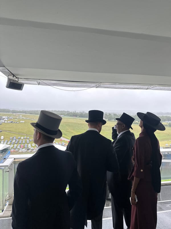 Horse racing event documented at Epsom Downs Racecourse