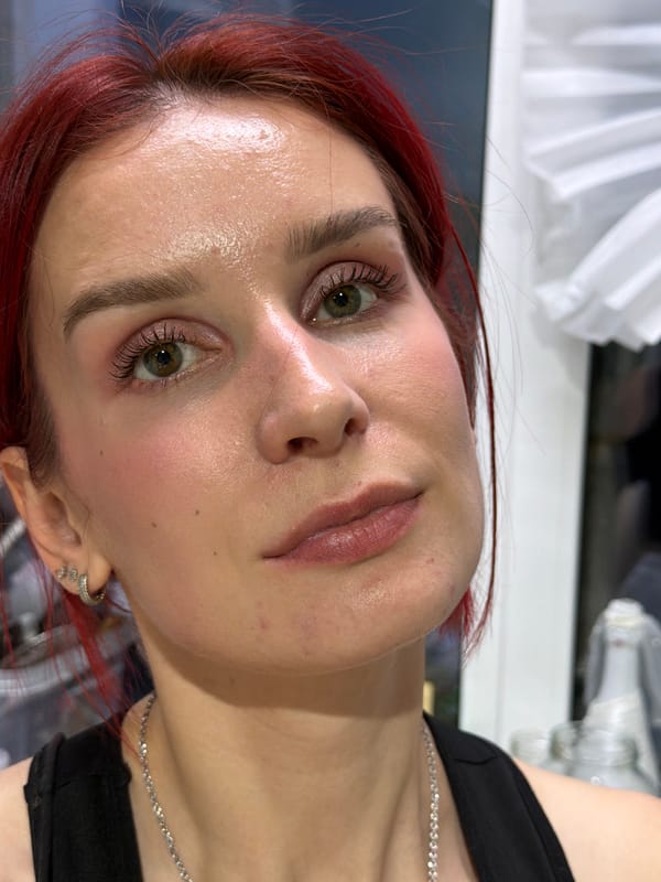 Red-haired woman photographed multiple times in Chaikovsky home