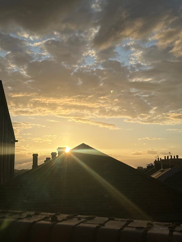 Evening sky and street scenes captured in Tonbridge