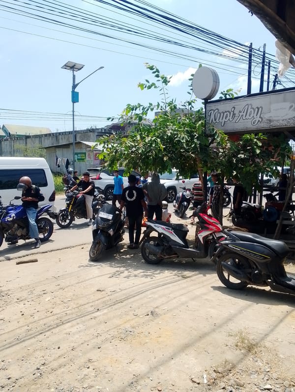 Morning scene captured at Kupi Aby shop in Lhokseumawe
