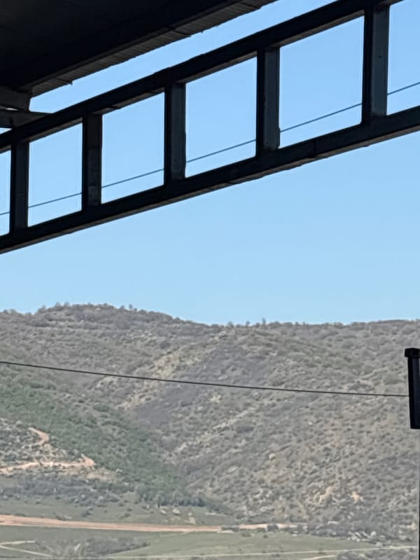 Metal structure view documented in Bulgaria's Struma region