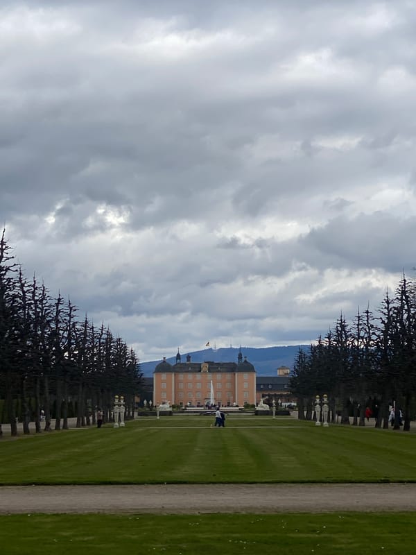 Visitor documents Schwetzingen Palace architecture and gardens