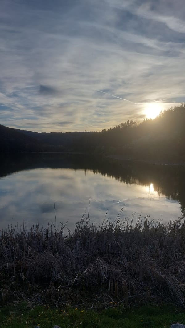 Witness documents serene water reflections in Gabrovo, Bulgaria