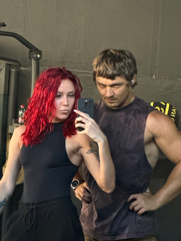 Gym selfie session captured in North Kuta, Indonesia