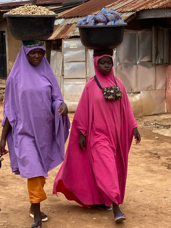 Everyday commerce and street life in Sabon Tasha, Nigeria