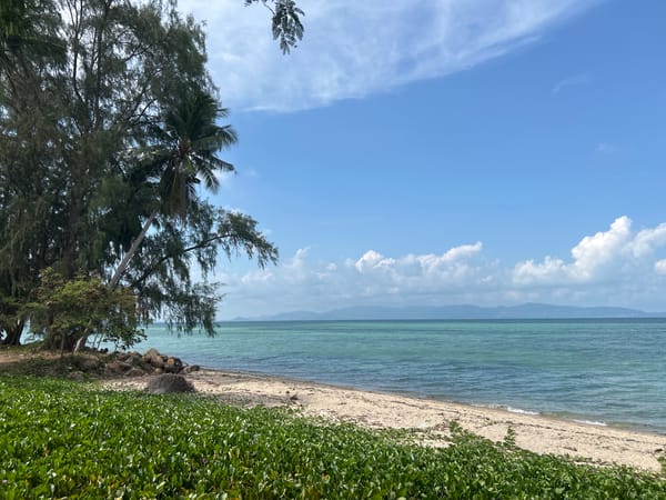 Beach scene documented near Thong Sala, Thailand