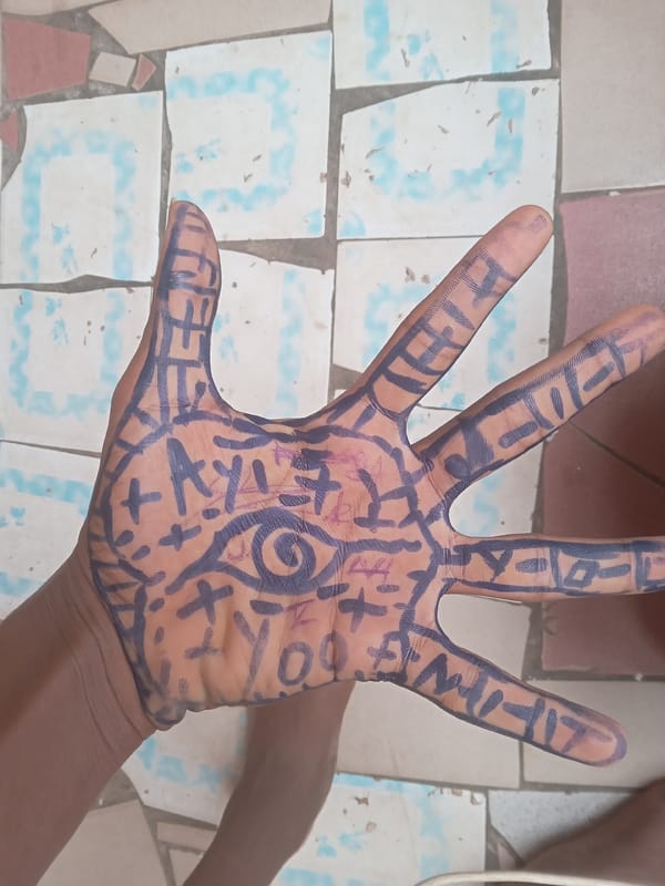 Young person's casual morning documented through selfies in Onitsha shop