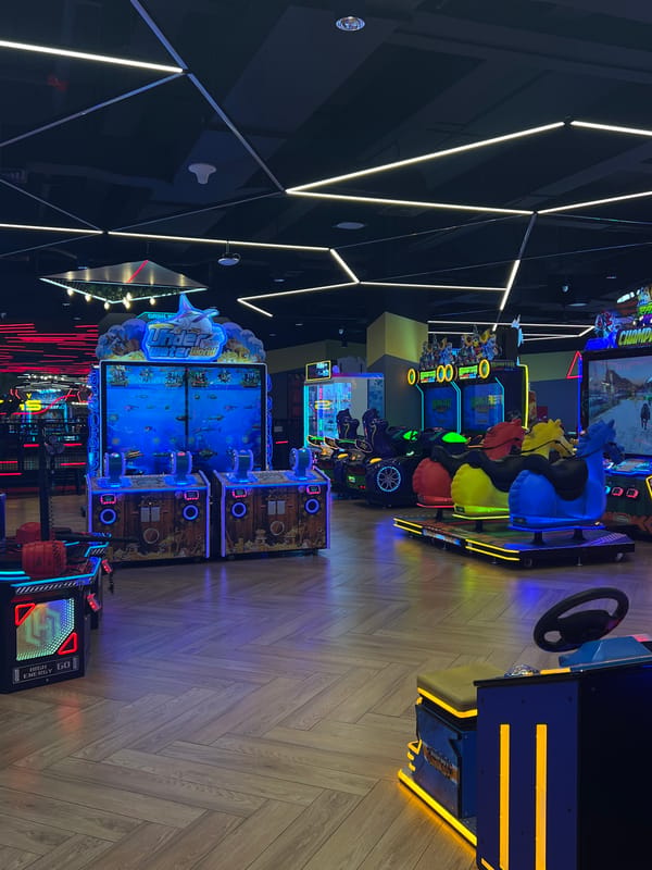 Inside a Timezone arcade in Kuta and Denpasar, Bali