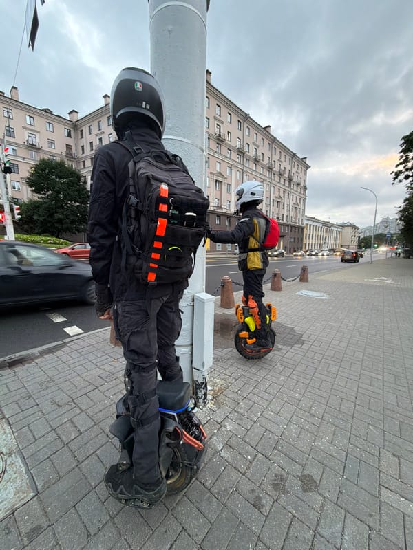 Electric unicycles, street cats, and a rustic café in Minsk