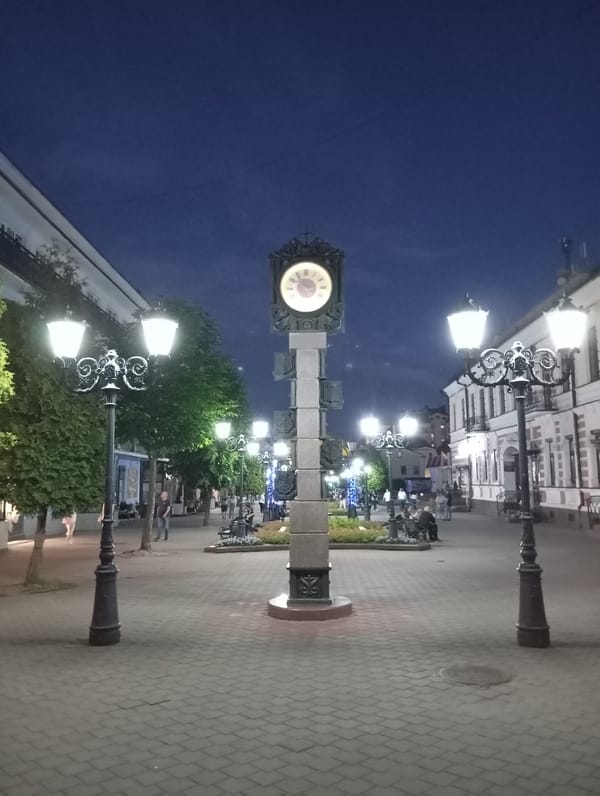 A summer evening out in Brest, Belarus