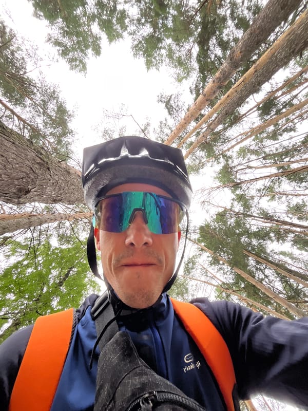 Afternoon bike ride through Chaikovsky forests with nature stops