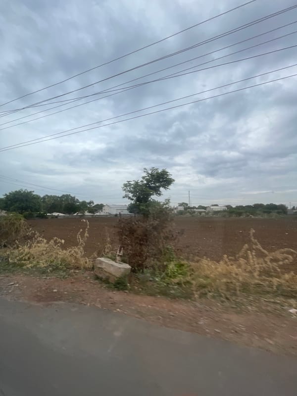 Overcast day in Bethamcherla: streets, fields, and local infrastructure