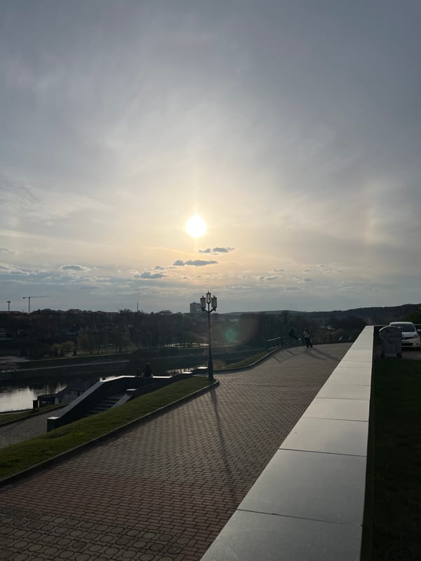 Urban landscape photographed from multiple angles in bright daylight