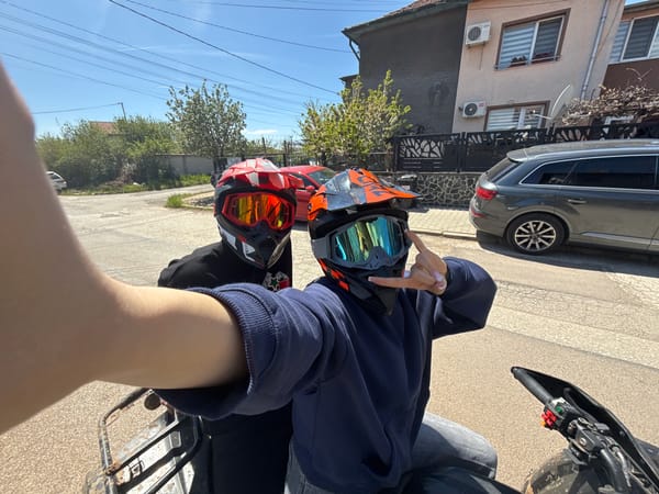 Two riders spotted on ATV in Novi Iskar, Bulgaria