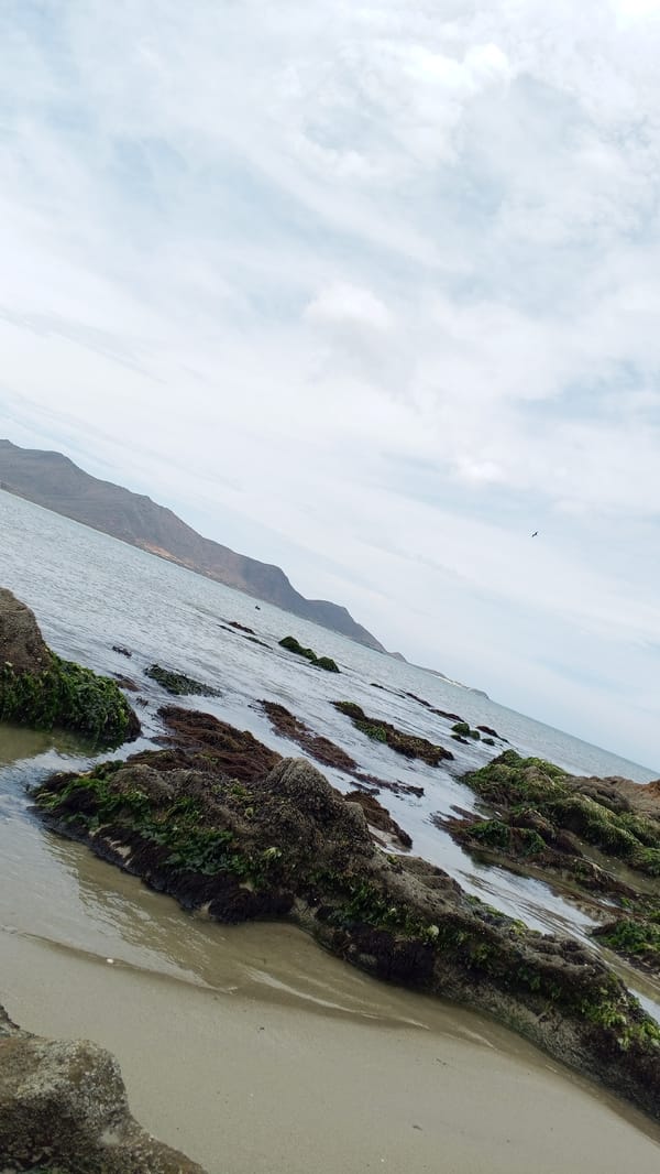 Beach scenes documented in Juan Griego, Venezuela
