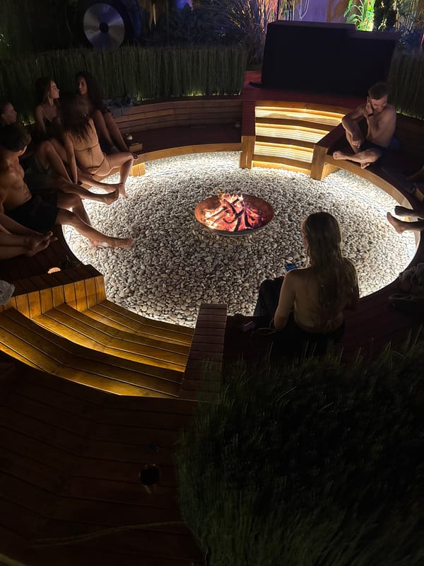 Evening leisure gathering at Kuta Selatan resort facility
