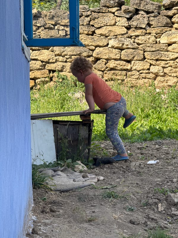 Quiet rural afternoon in Bulăiești, Moldova