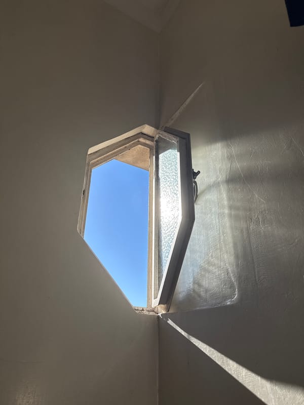 Distinctive skylight window documented in Buenos Aires