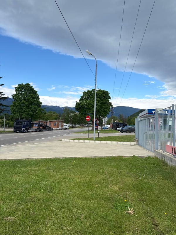 Morning street scenes documented in Berkovitsa, Bulgaria